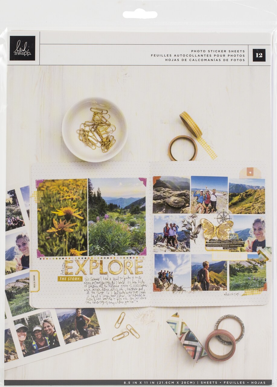 Heidi Swapp Storyline Chapters Photo Paper 8.5"X11" 12/Pkg-Matte